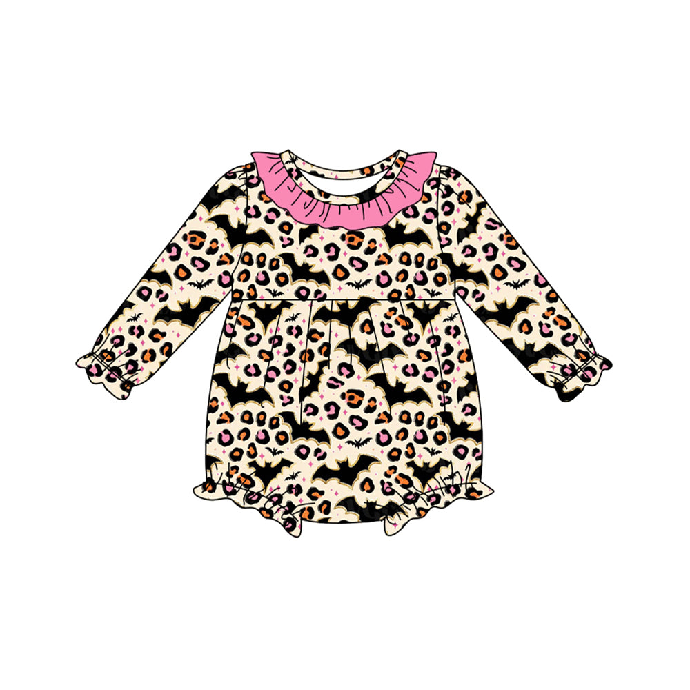 7.28LR2473 Bat Leopard Print Baby Toddler Clothes