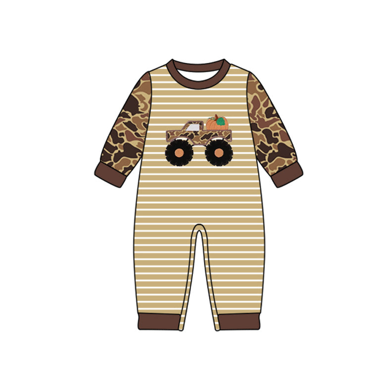 7.28LR2491 camouflage pumpkin toddler clothes