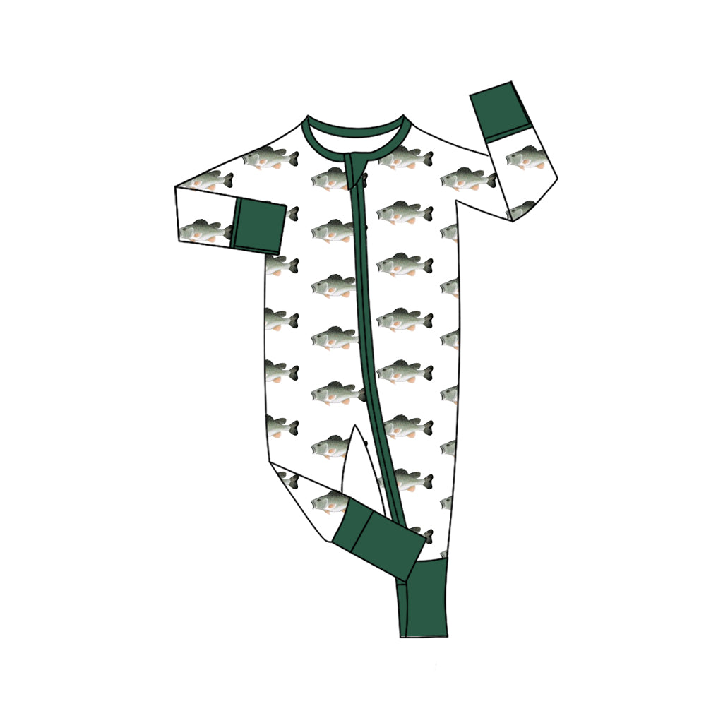 8.11LR2531 Fish Zipper Baby Toddler Clothes