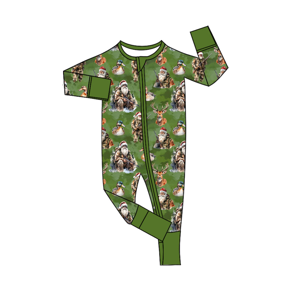 8.11LR2538 Santa Claus Zipper Toddler Clothes