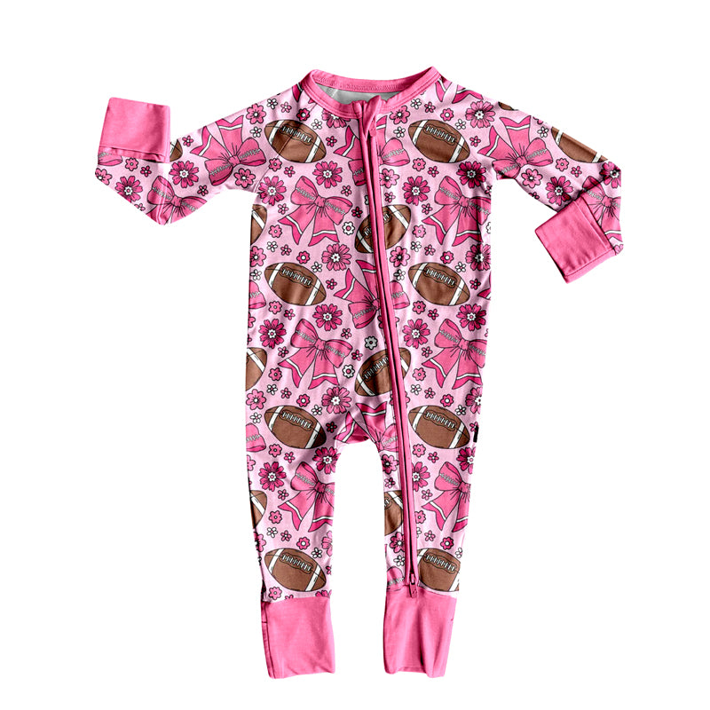X827 LR2559 Rugby Bow Toddler Clothes