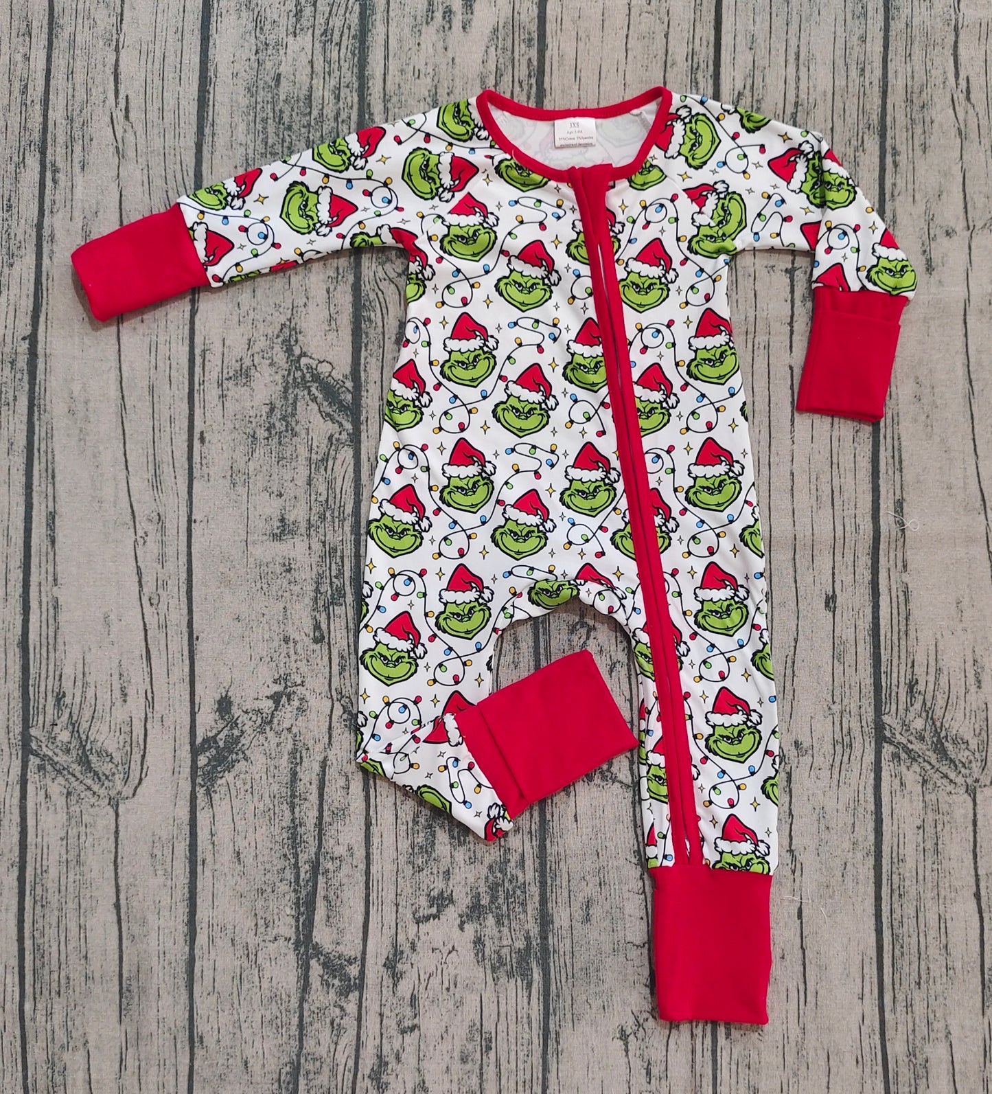 X902 LR2574grinch long-sleeved toddler uniform