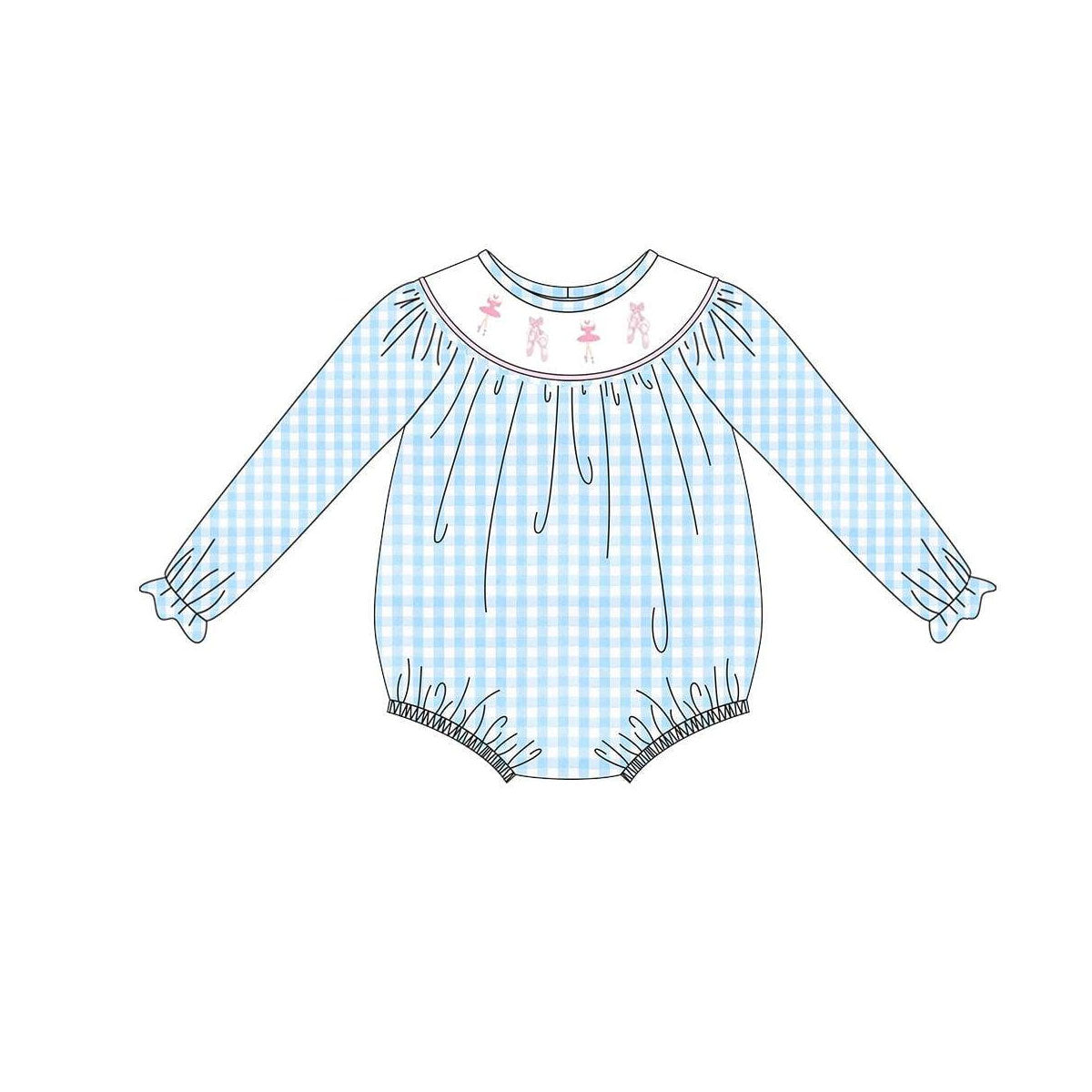 X929 LR2741 Blue Plaid Dance Toddler Clothes