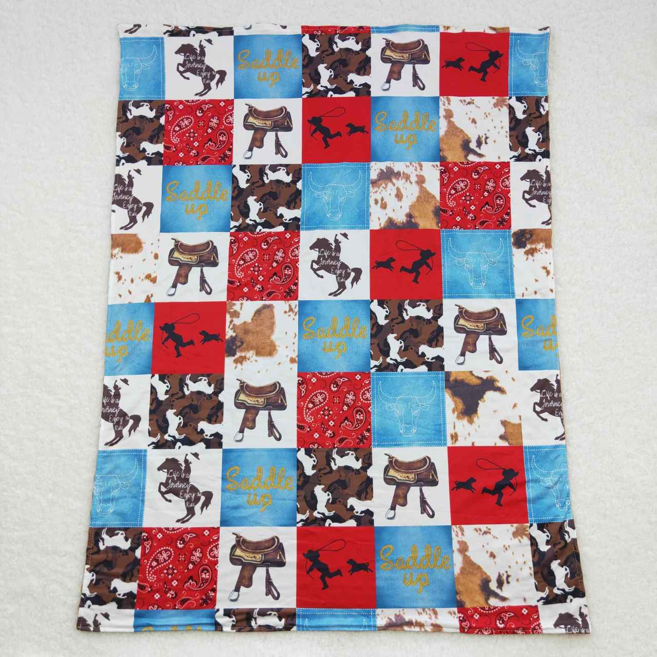 4.25BL0055 baby newborn minky blanket west kids bed linings