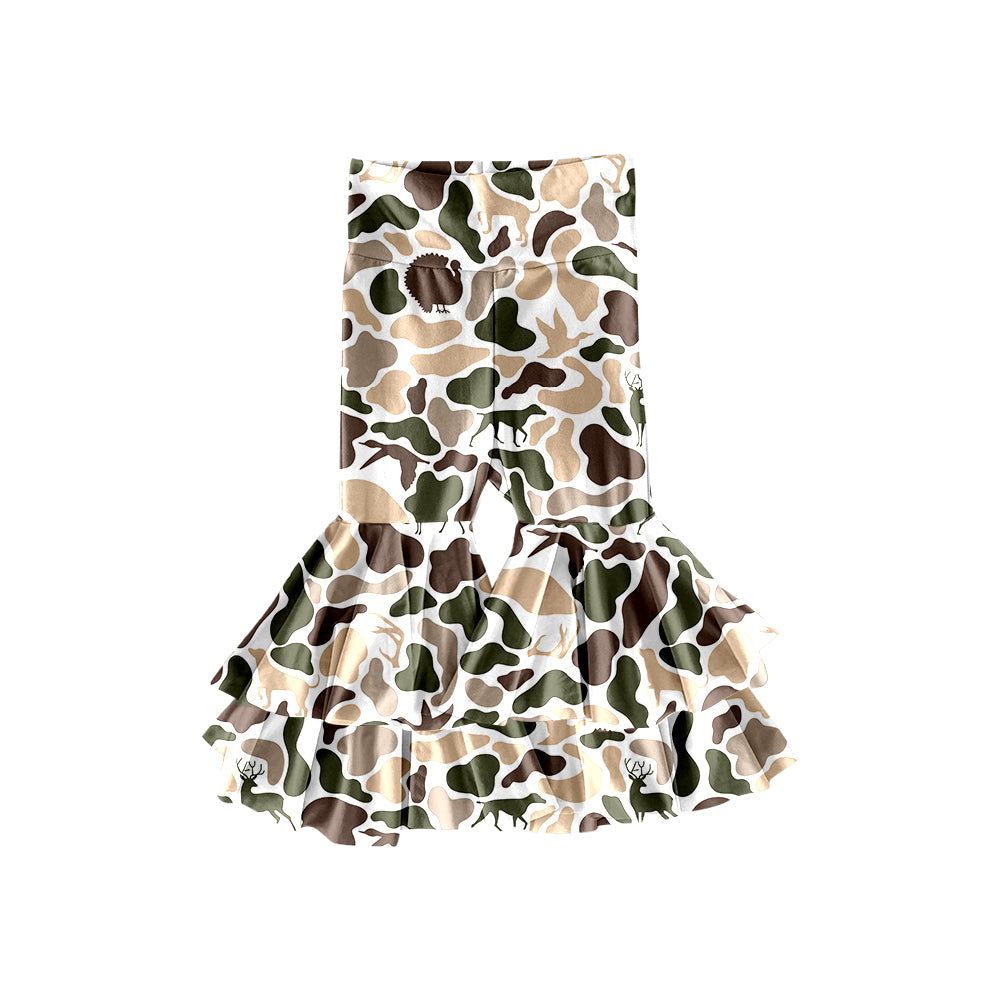 X929 P0889 Deer Camouflage Yoga Pants