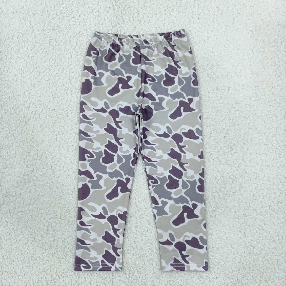 NEW RTS NO MOQ No moq milk silk P1191 Baby Boys Southern Grey Camo Leggings Pant Bottom