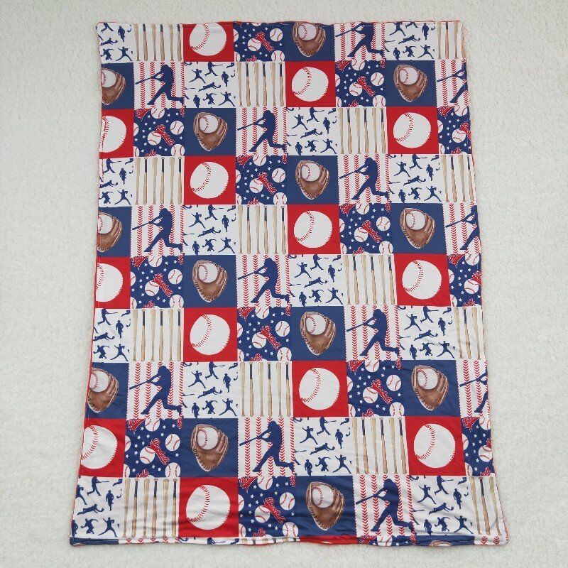 4.25BL0063 baby newborn minky blanket baseball blanket kids bed linings