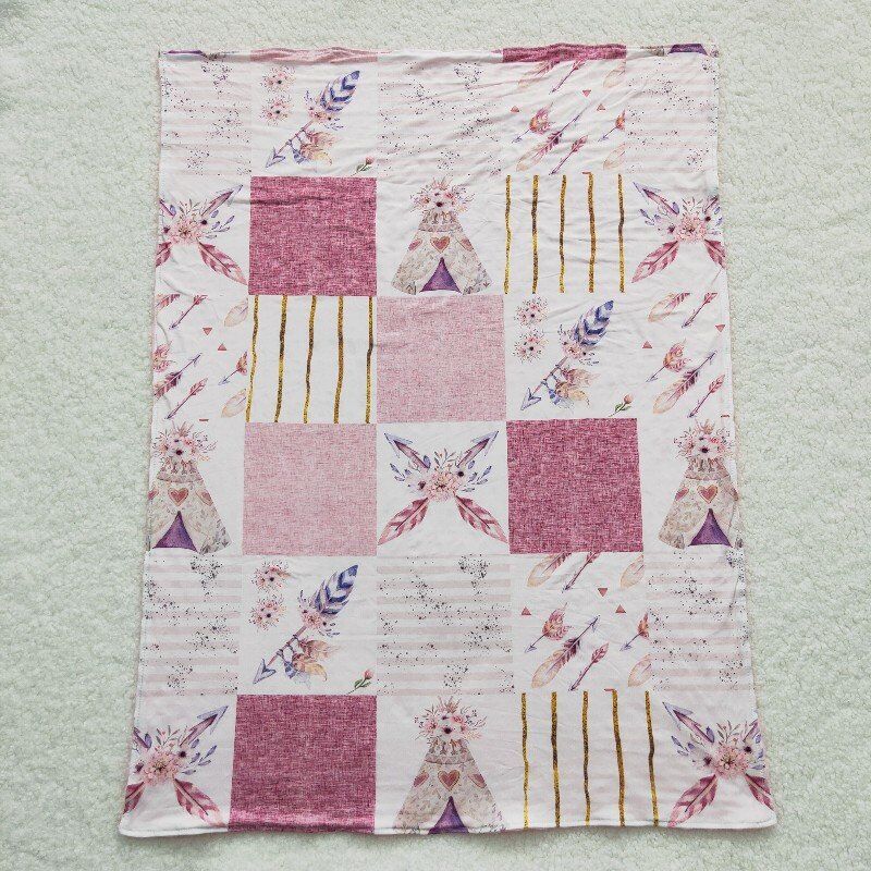 4.25BL0066 baby newborn minky blanket tent blanket kids bed linings