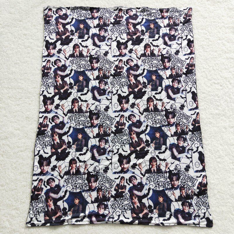 4.25BL0051 baby newborn minky blanket Wednesday blanket kids bed linings