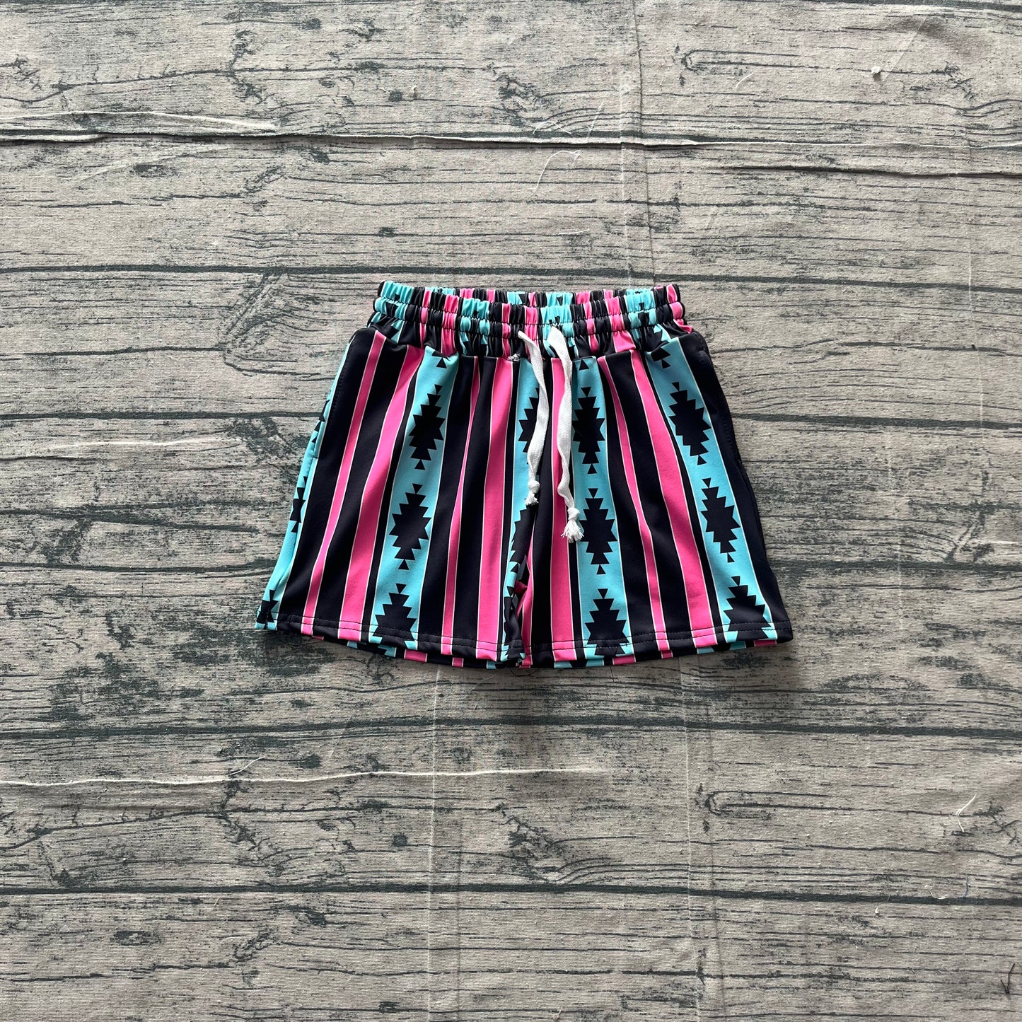 S0548Baby Boys Aztec Stripe Western Swimming Trunks Bottom