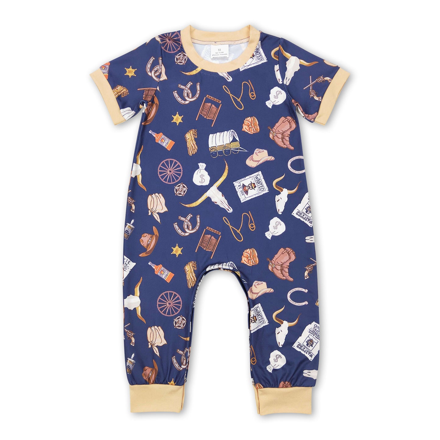 4.24SR0187 Bull head cartoon toddler clothes