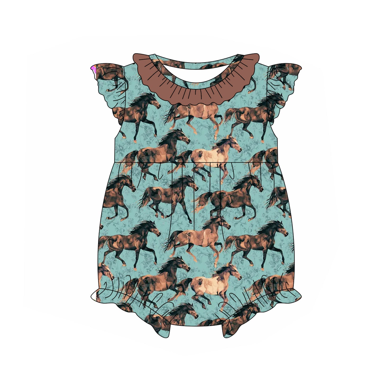 SR2747 Girls Horse Riding Toddler Clothes