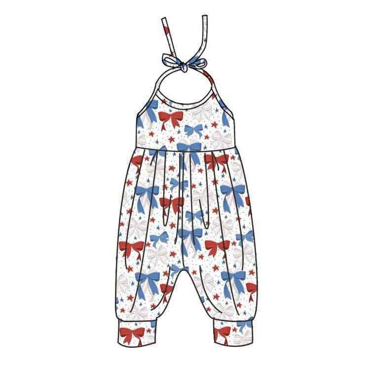 3.13SR2889 Bowknot halter neck jumpsuit