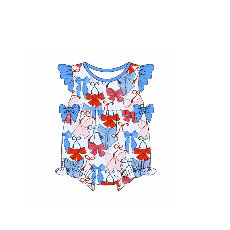 3.19SR2954 Blue Bow Toddler Clothes