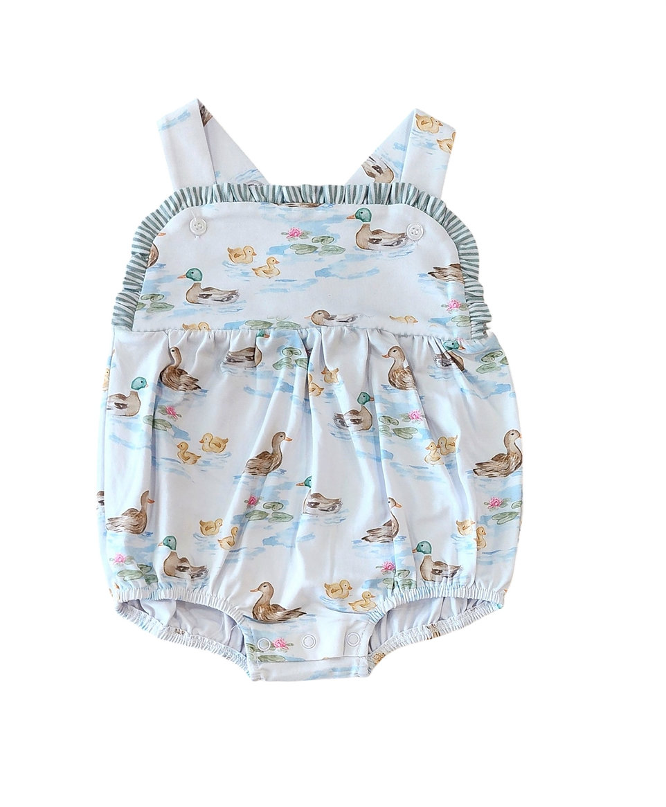 6.5SR3152 duck suspender toddler clothes