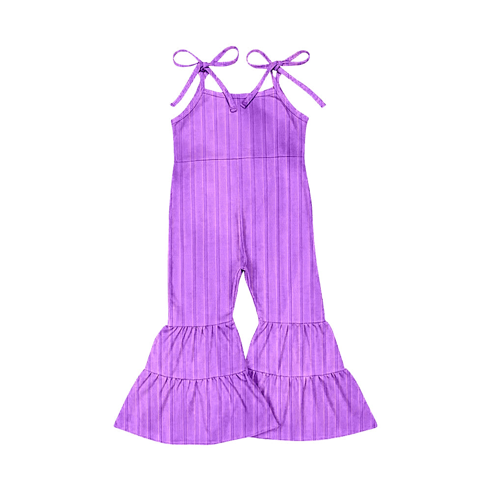 6.6SR3157 Purple suspender jumpsuit