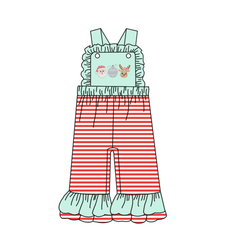 6.26SR3180 Santa Claus Elk Suspender Bodysuit