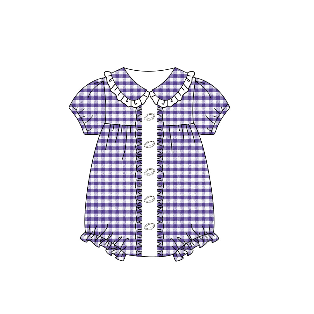 X826 SR3210 Rugby Purple Plaid Toddler Clothes