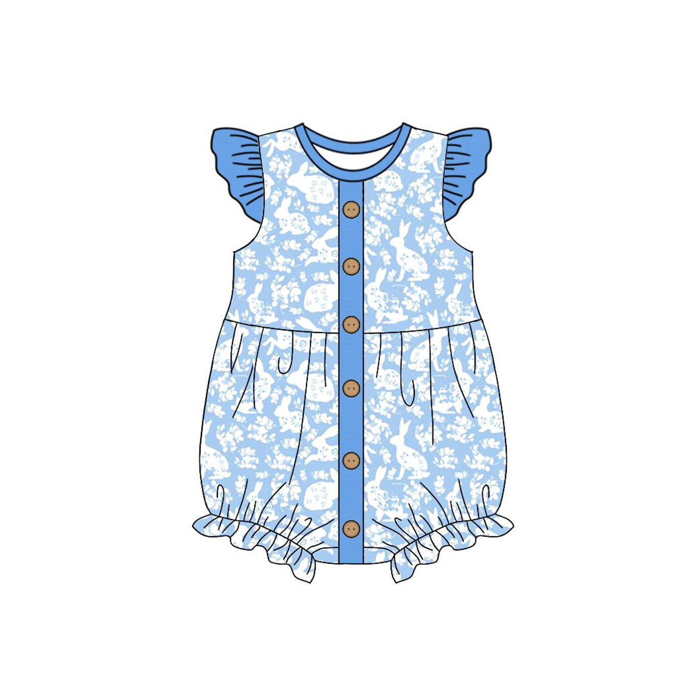 X10.30 SR3272 Blue Bunny Girl Crawley Suit