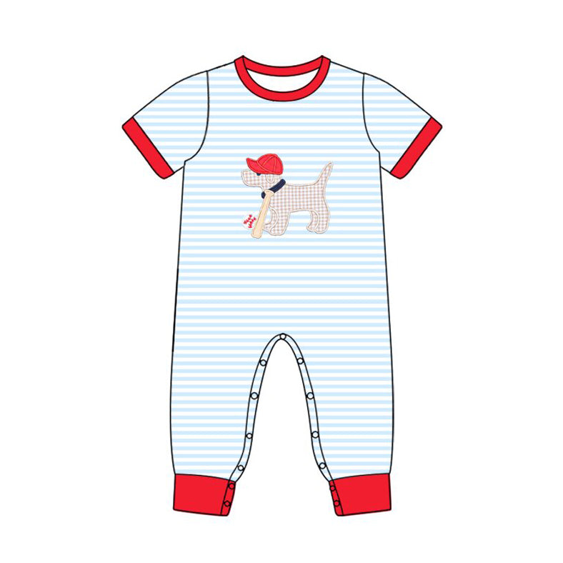 X10.23 SR3330 Cartoon Puppy Striped Toddler Clothes