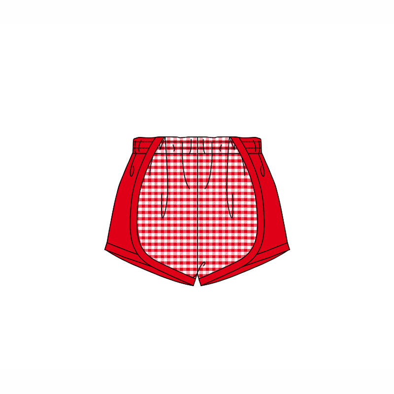 3.21SS0494 Dark red striped shorts