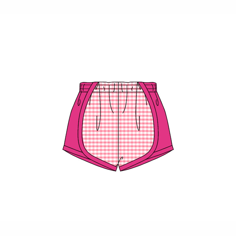 3.21SS047 Rose Red Striped Shorts