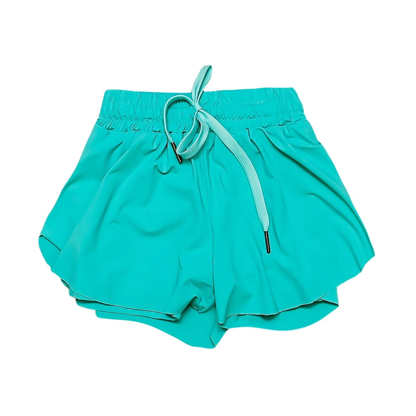 3.26SS0553 Mint Green Girls Yoga Shorts