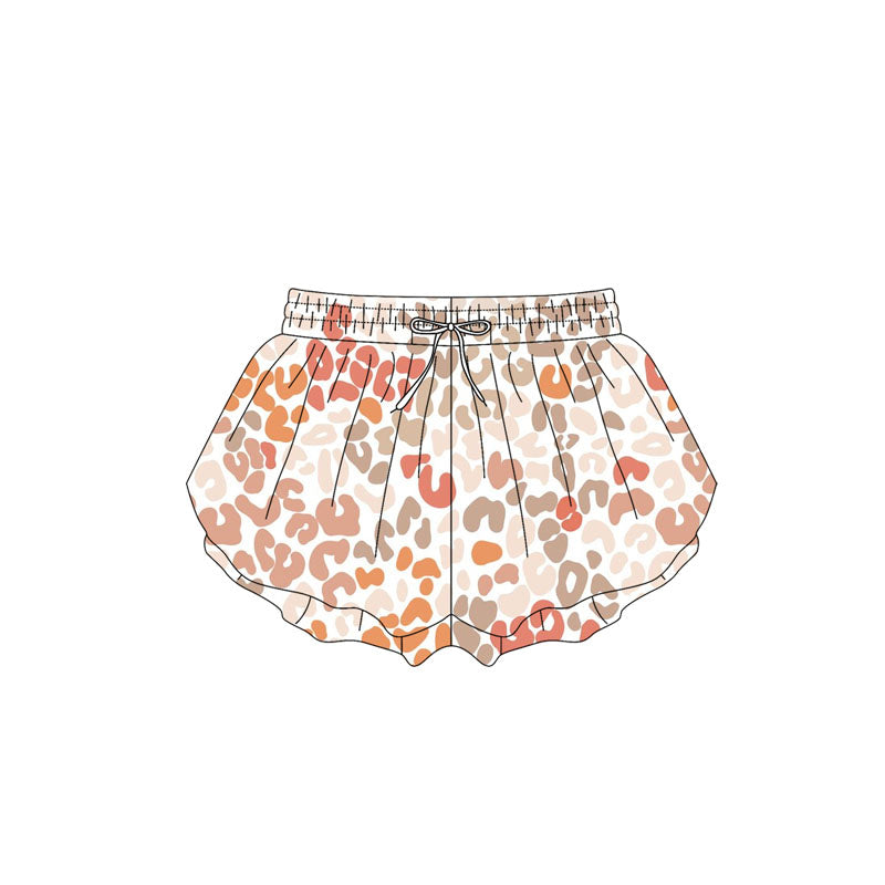 3.31SS0593 Brown leopard print shorts