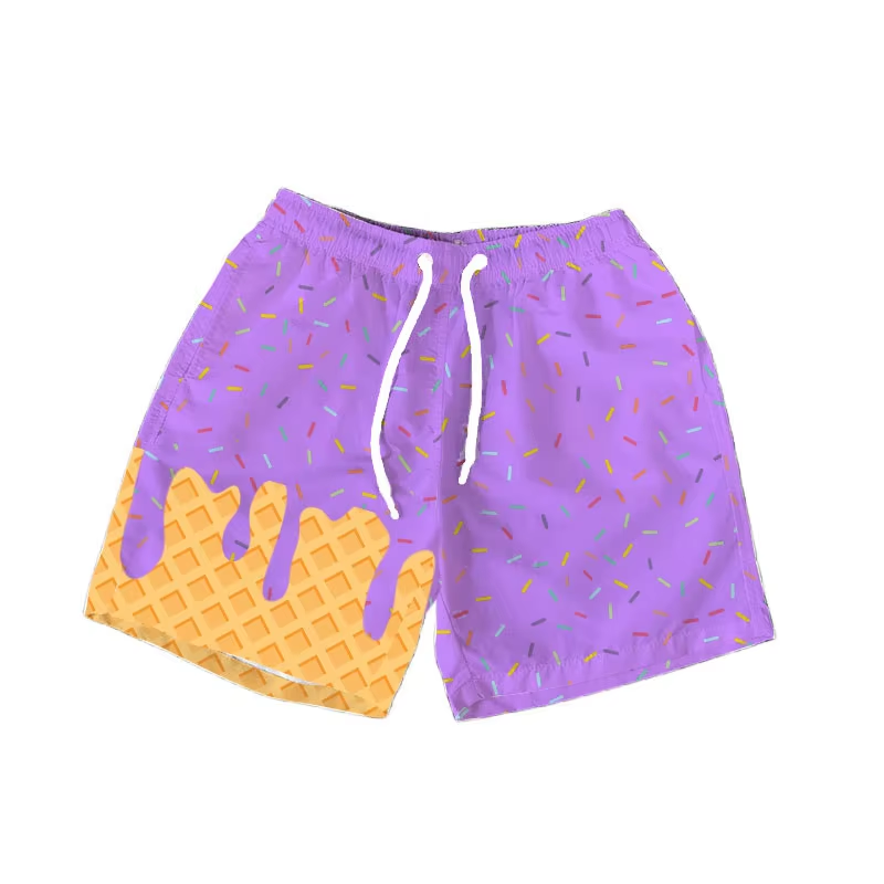 6.9SS0621 Purple Drawstring Shorts