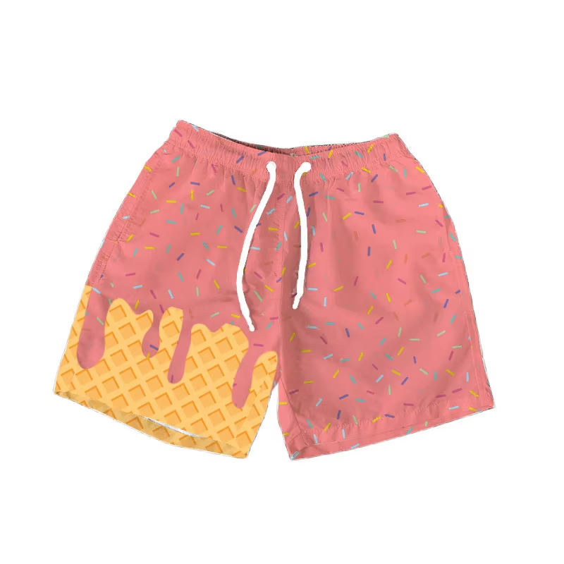 6.9SS0622 Brown drawstring shorts