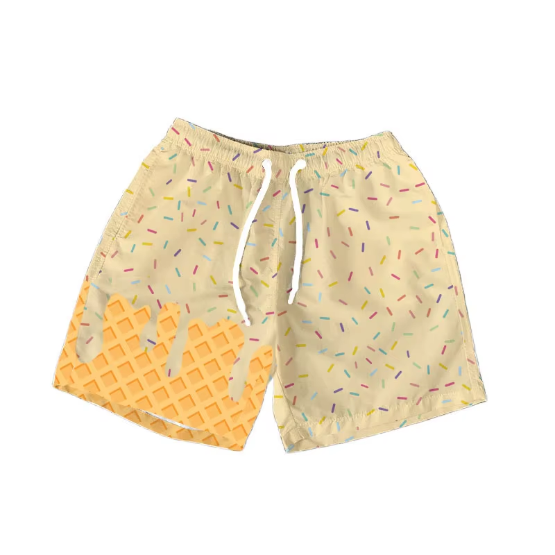 6.9SS0627 Yellow drawstring shorts
