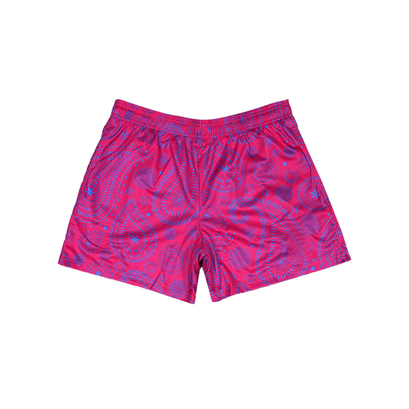 7.5SS0629 Rose red elastic shorts