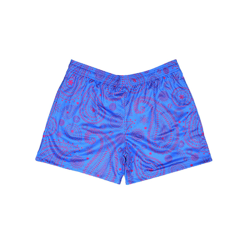 7.5SS0630 blue elastic shorts