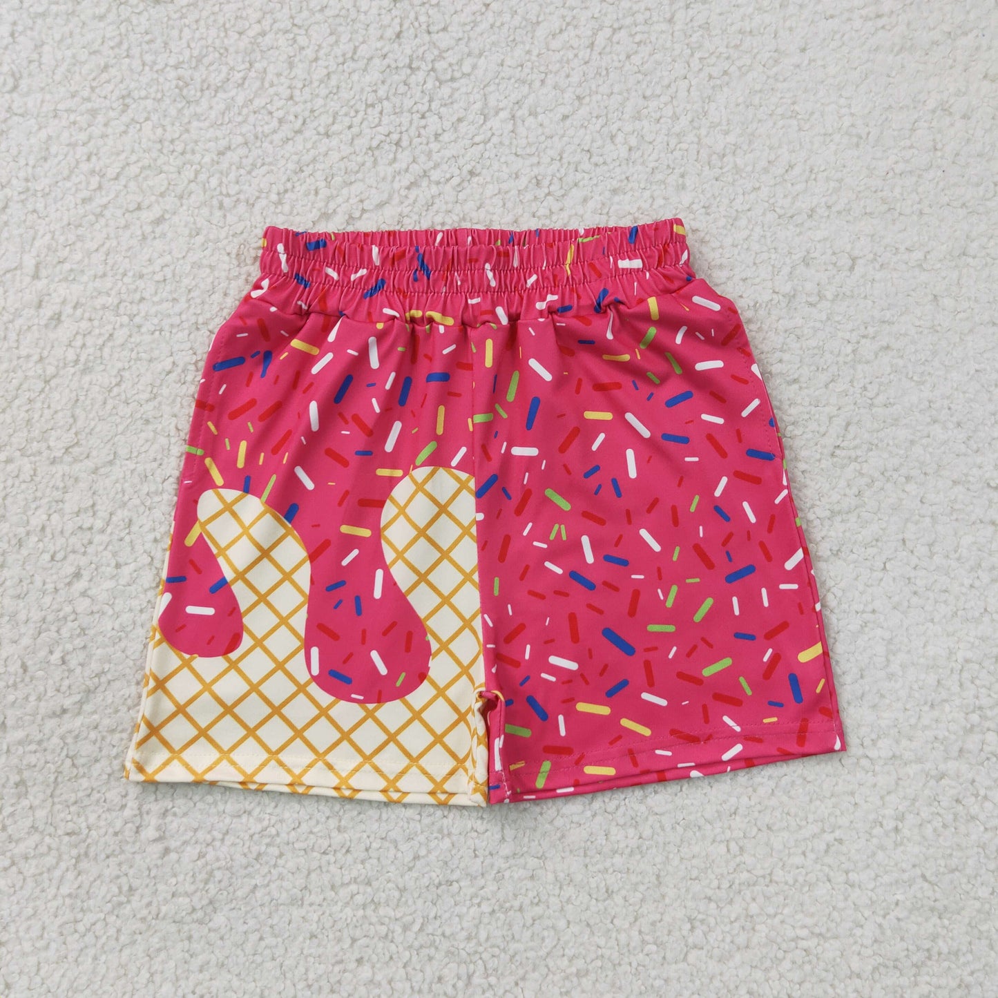 NEW RTS NO MOQ milk silk SS0636 Baby Girls Cute Watermelon Drip Team Shorts Summer Bottom