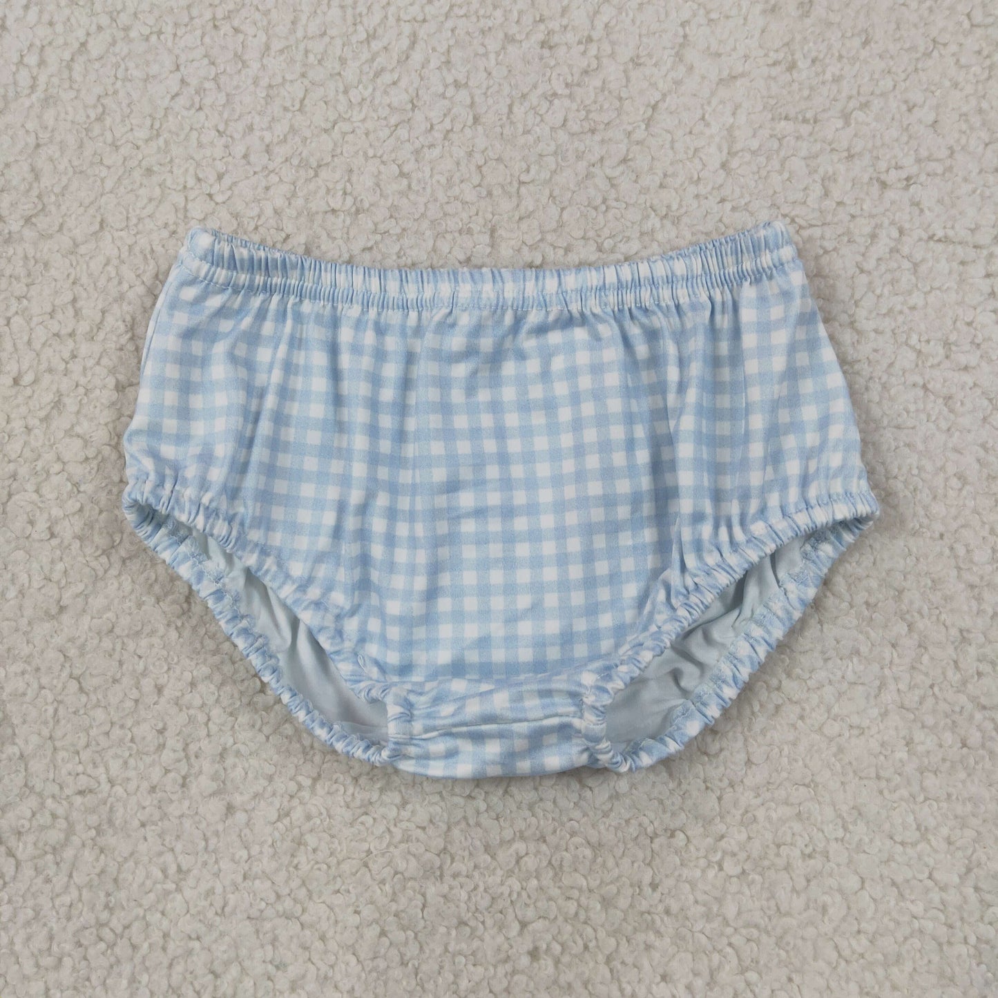 RTS NO MOQ milk silk SS0964 Boys blue plaid briefs
