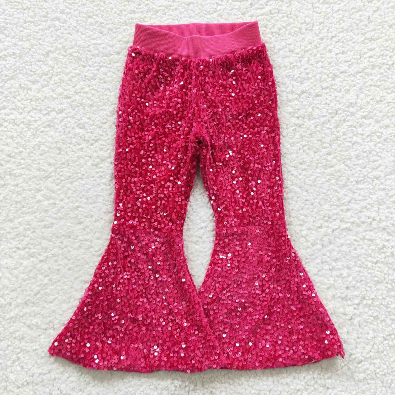 kids sequins bell pants girls trousers