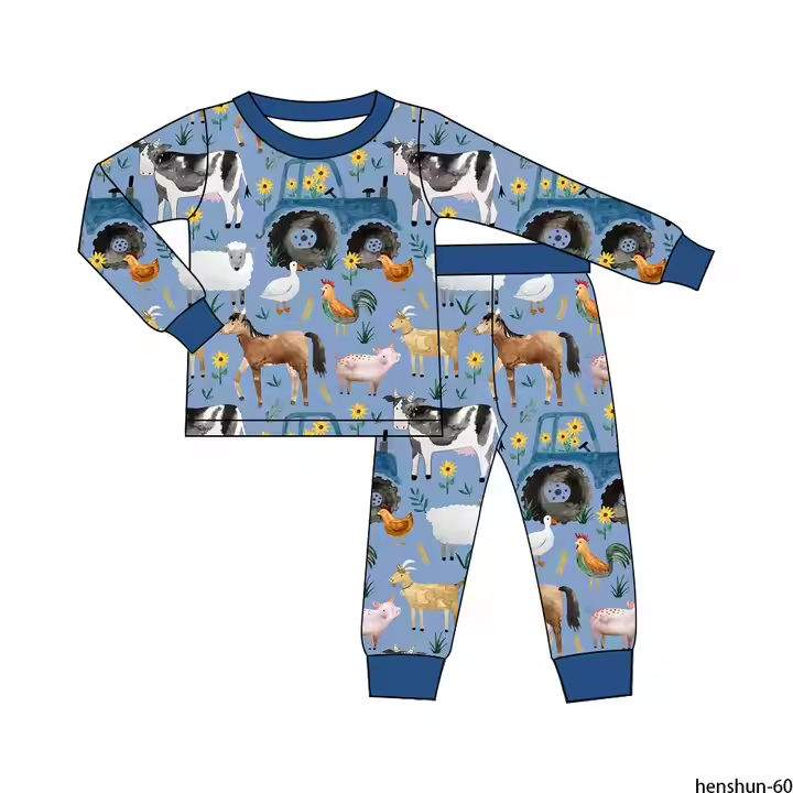 6.25 Cow Farm Animal Long Sleeve Suit