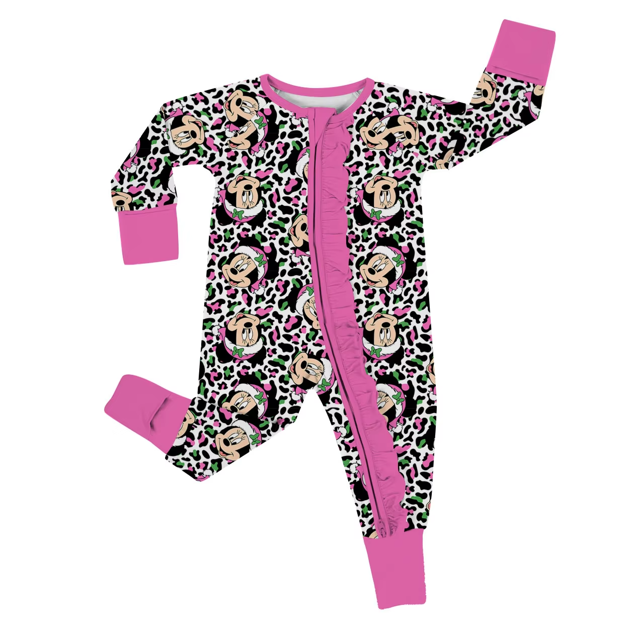 6.26 Mickey leopard print zipper toddler clothes