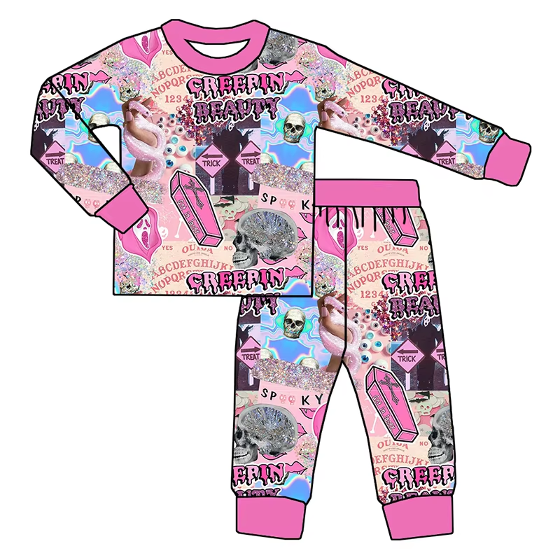 6.16 Halloween pink long-sleeved suit