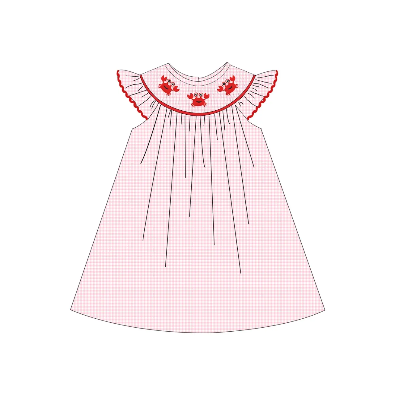 6.9 Crab Short Sleeve Dress