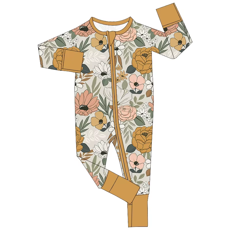 6.18 Flower Zipper Toddler Clothes