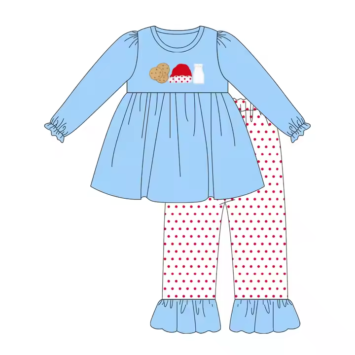 6.14 Santa Claus Cookies Long Sleeves and Pants
