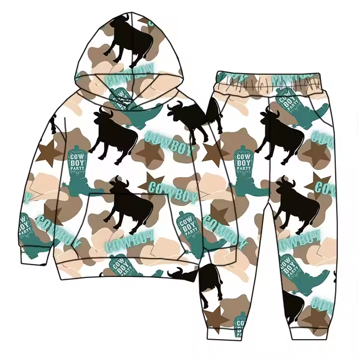 6.16 Boys Bull Head Hooded Suit