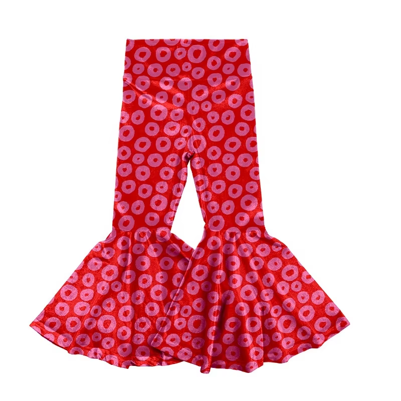6.19 Red leopard print girls elastic trousers