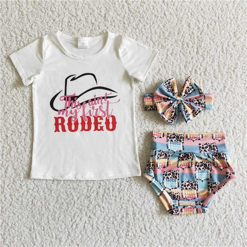 kids Girls bummies sets"rodeo"(Bows can purchased separately)