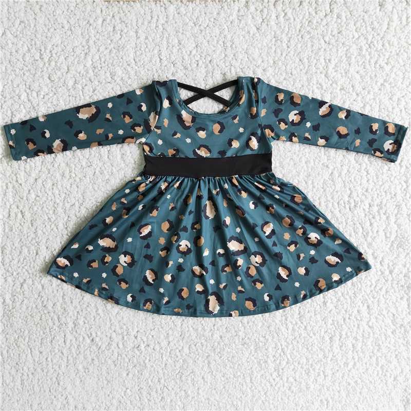 long sleeve dress girls skirt kids clothes