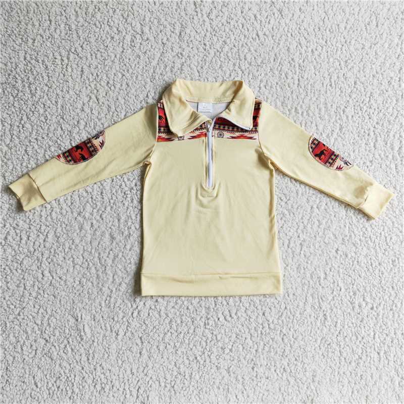 4.16zip pullover boys long sleeve shirt fall spring tops