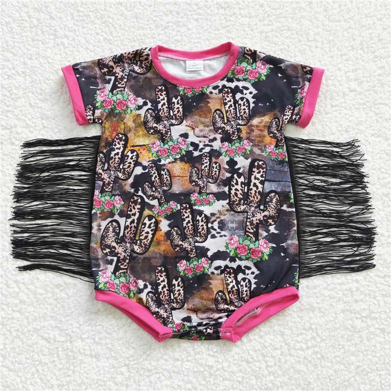 4.19west tassel baby bubbles girls rompers