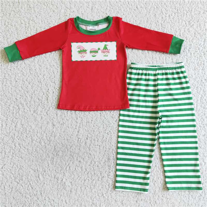 Merry Christmas girls matching boys pajamas outfits 2 pieces fall winter sets