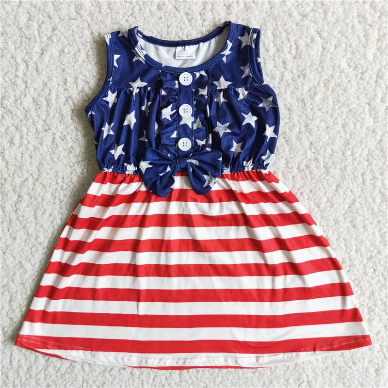 JULY 4TH girls summer dress short sleeve SKIRT